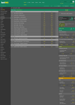 Bet365 MMA Screenshot