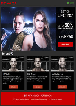 Bovada MMA Screenshot