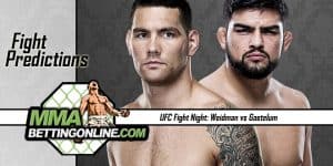 Weidman vs Gasterum July 22, 2017